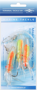 Przywieszka morska Mikado Squid Rig 7,5cm-hak 3x4/0 *LS-C173*