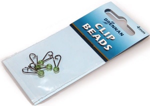 Agrafka ze stoperem Drennan / 4 mm / Zielone / 5 szt / *69-482-001*