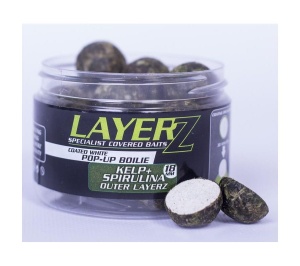 Kulki Star Baits LAYERZ Coated Kelp + Spirulina POP-UP White 14mm 60g WYPRZEDAŻ