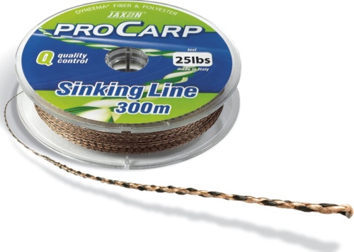 Plecionka Jaxon Pro Carp Sinking Line / 20 lb / 300 m / brązowo-czarna / *ZJ-PAB020B* sklep wędkarski Makarfish