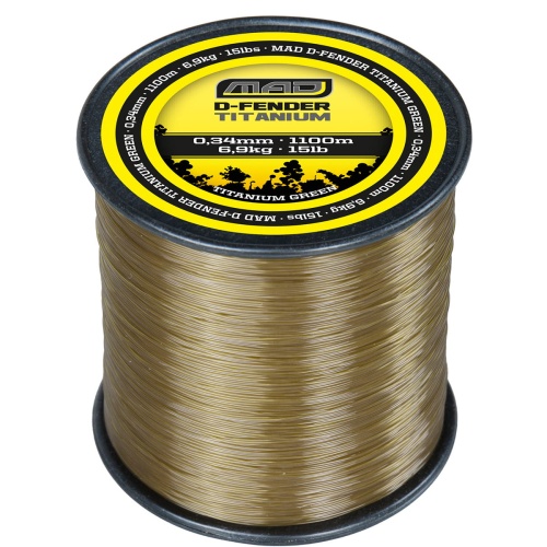 Żyłka DAM MAD / D-Fender / Titanium Green / 0,40 mm / 800 m / 23 lbs - 10,2 kg / *52377*  sklep wędkarski makarfish.jpg