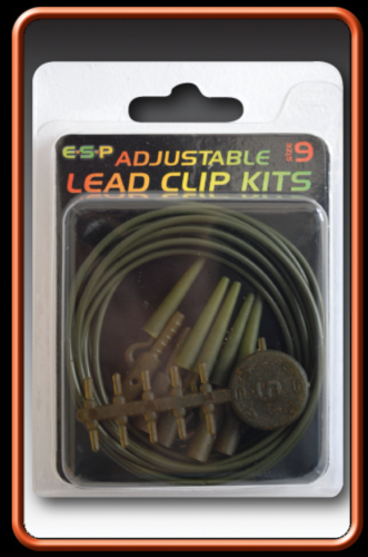 Bezpieczny zestaw karpiowy ESP Lead Clips Kits : Camou : 5 zestawów : *65-324-001* sklep wędkarski makarfish.png