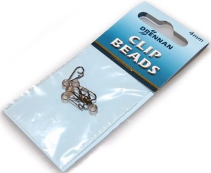 Agrafka ze stoperem Drennan / 4 mm / Szare / 5 szt / *69-482-003* 