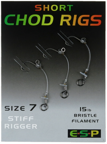 Zestaw przyponowy ESP Short Chod Rigs / No 5 / 20 lbs / 3 szt. / krótkie / *65-275-005* sklep wędkarski makarfish 