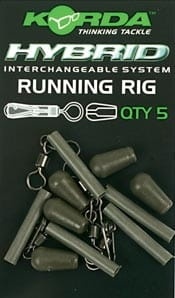Zestaw akcesoriów Korda Running Rig / do zestawu przelotowego / 5 szt / *KRR* sklep wędkarski Makarfish
